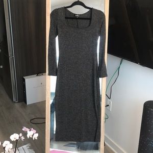 LULUS Midi grey dress